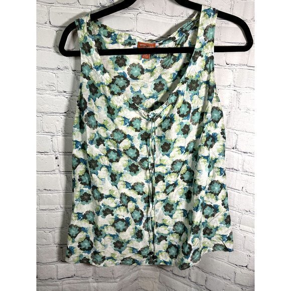 TOMMY BAHAMA RELAX LADIES SILK BLEND FLORAL TANK TOP SZ (XS)    EUC WORN ONCE - Picture 1 of 4